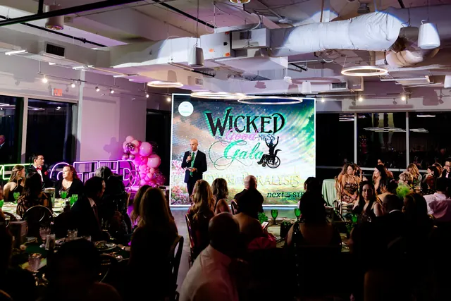 Guests watching a performance in the dining room at the 2025 Goodness Gala