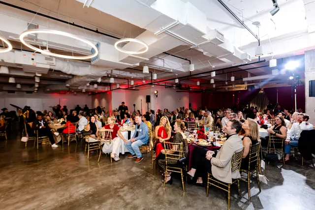 Wide view of guests seated throughout the ballroom at the 2026 Goodness Gala