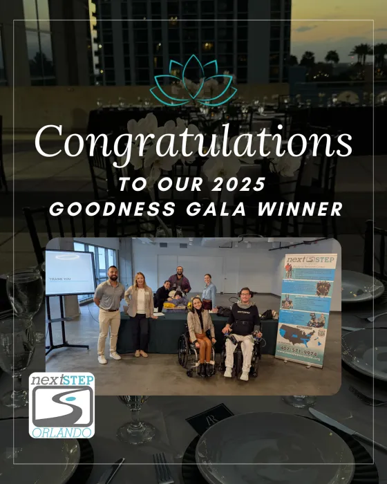 Congratulations to our 2025 Goodness Gala winner, NextStep Orlando